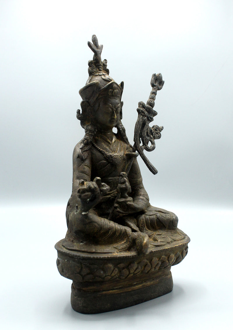Bronze Guru Padmasambhava Statue 10"