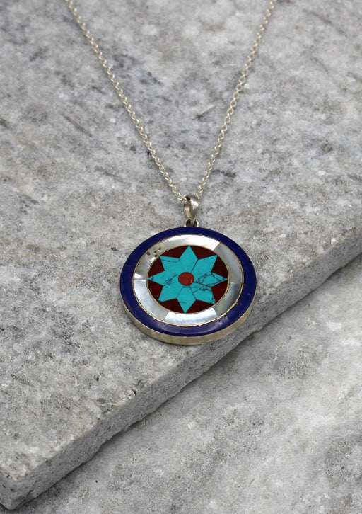 Beautiful Star Sterling Silver Pendant - nepacrafts