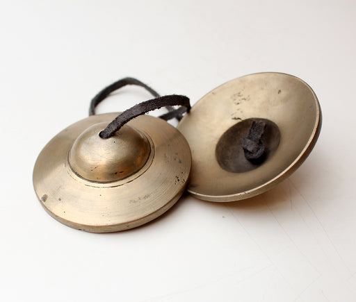 Plain Brass Meditation Tingsha-Medium - nepacrafts