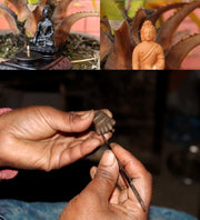 Meditating Buddha Incense Burner - nepacrafts