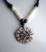 Om Mani Mantra and Endless Knot Bone Necklace - nepacrafts