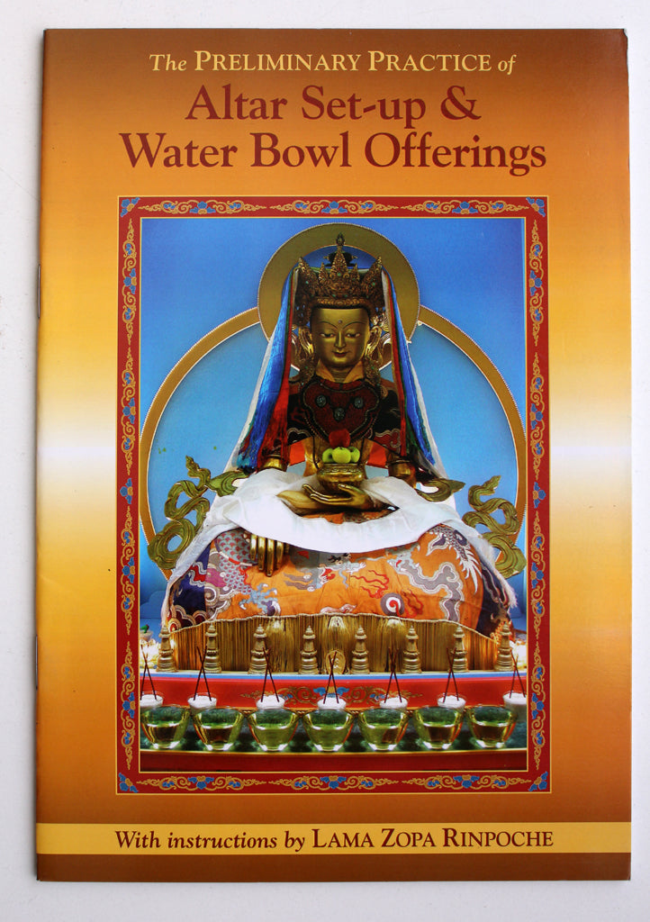 Altar Set-up & Water Bowl offerings by Lama Zora Rinpoche