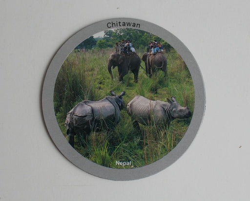 Chitwan National Park Printed Fridge Magnet - nepacrafts