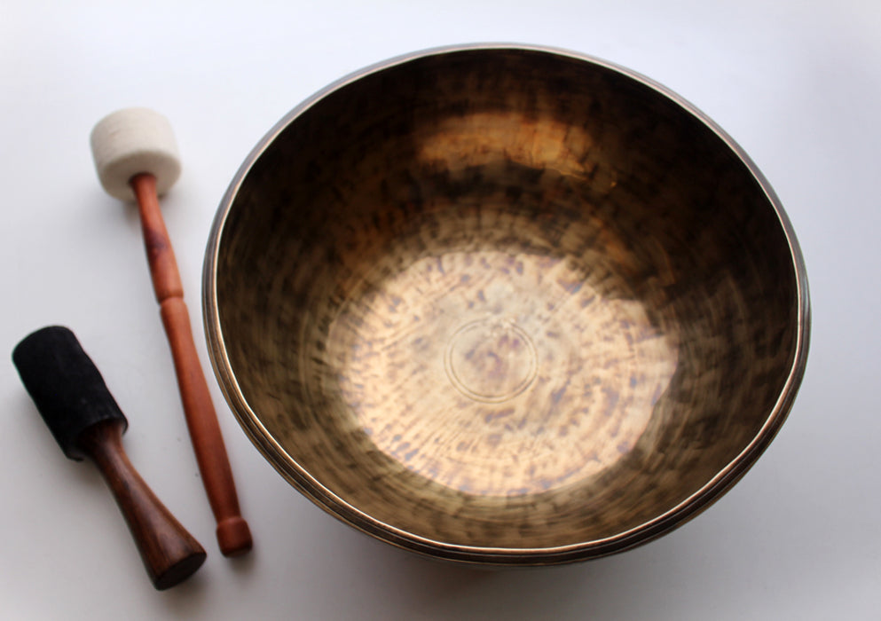 Himalayan Full Moon Healing and Sound Therapy Singing Bowl #c Note - nepacrafts
