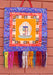Tibetan Kalchakra Brocade Fabric Polyester Wall Hanging Banner - nepacrafts