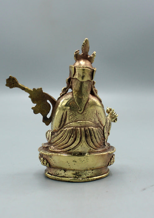 Brass Guru Padmasambhava Statue 2.8"