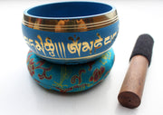 Om Mani Padme Hum Mantra Painted Singing Bowl 3.5" - nepacrafts