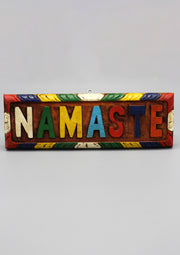Namaste Carved Wooden Door Hanging Plaque - nepacrafts