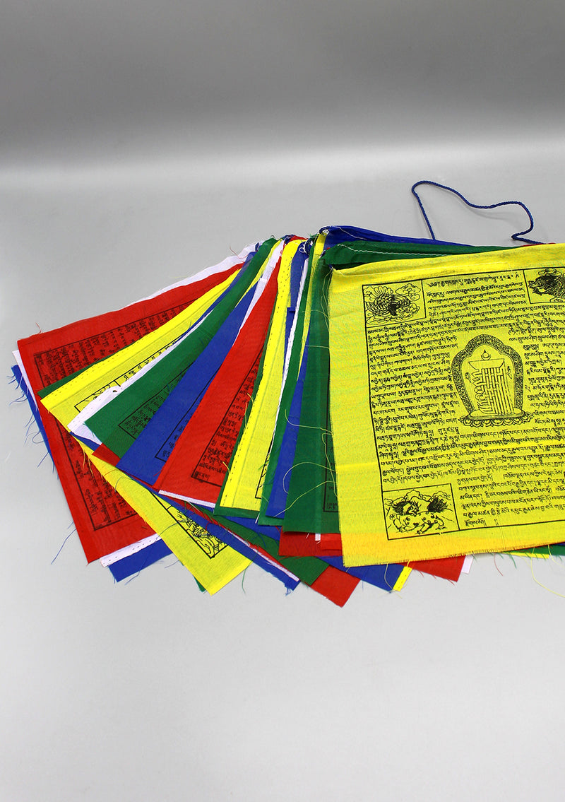 25 Sheets of Tibetan Kalachakra and Mixed Deities Prayer Flag