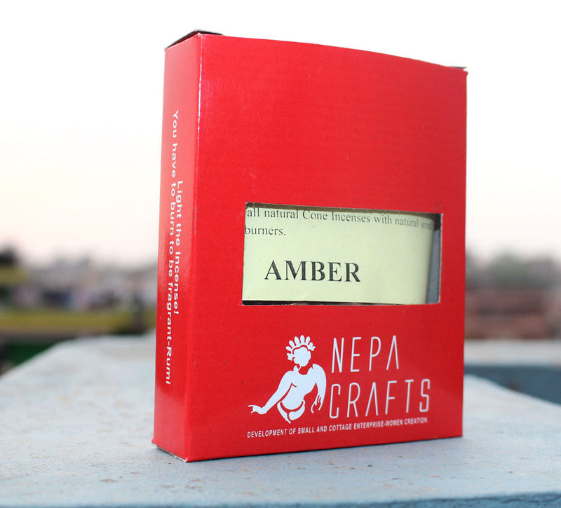 Amber Cone Incense - nepacrafts