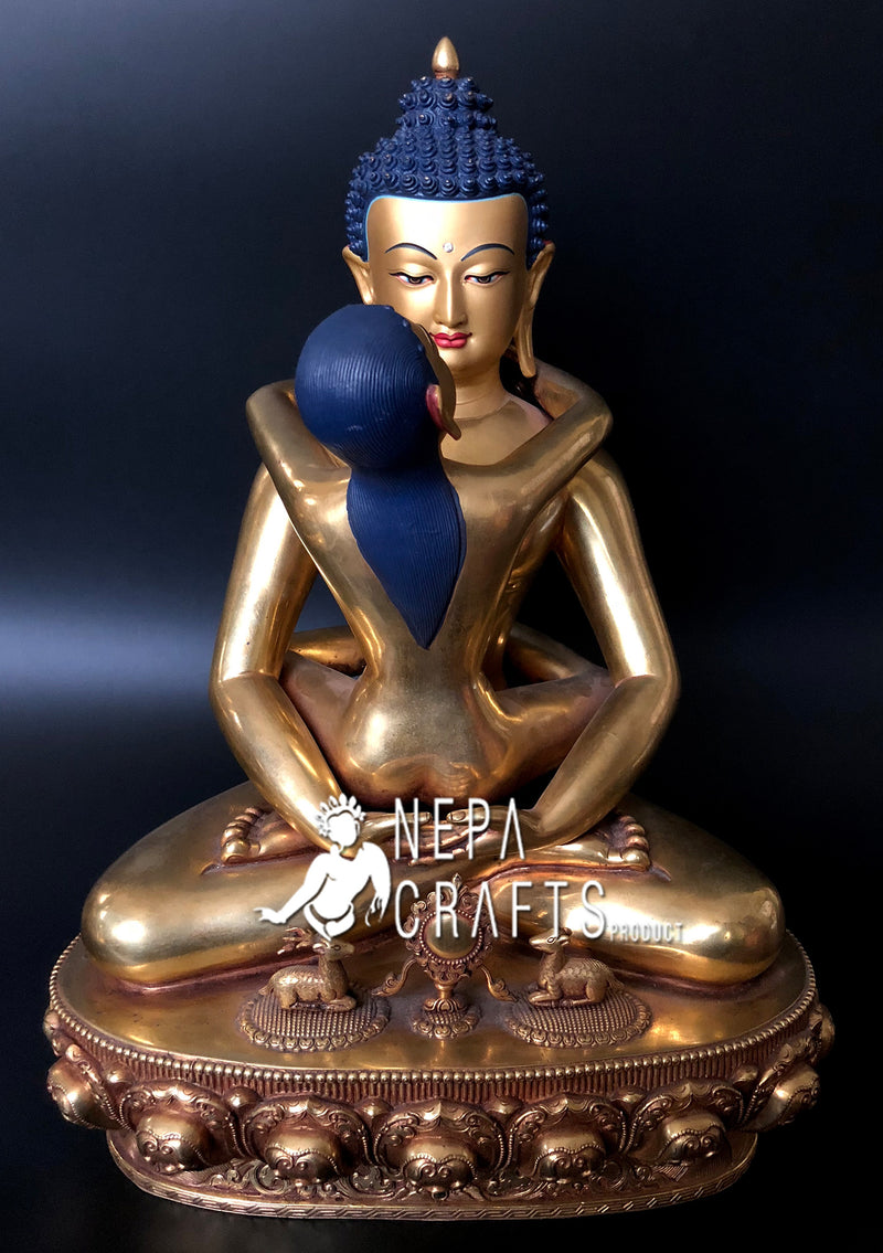 Masterpiece High Quality Samantabhadra Statue - nepacrafts