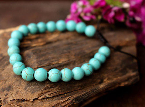 Faux Turquoise Tibetan Wrist Mala
