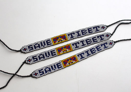 Save Tibet Multicolor Glass Beads Bracelet - nepacrafts