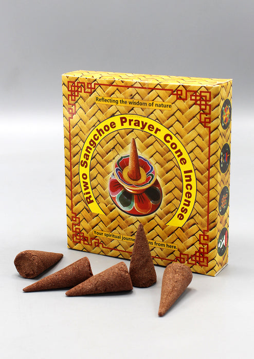 Hand Rolled Bhutanese Riwo Sangchoe Prayer Cone Incense
