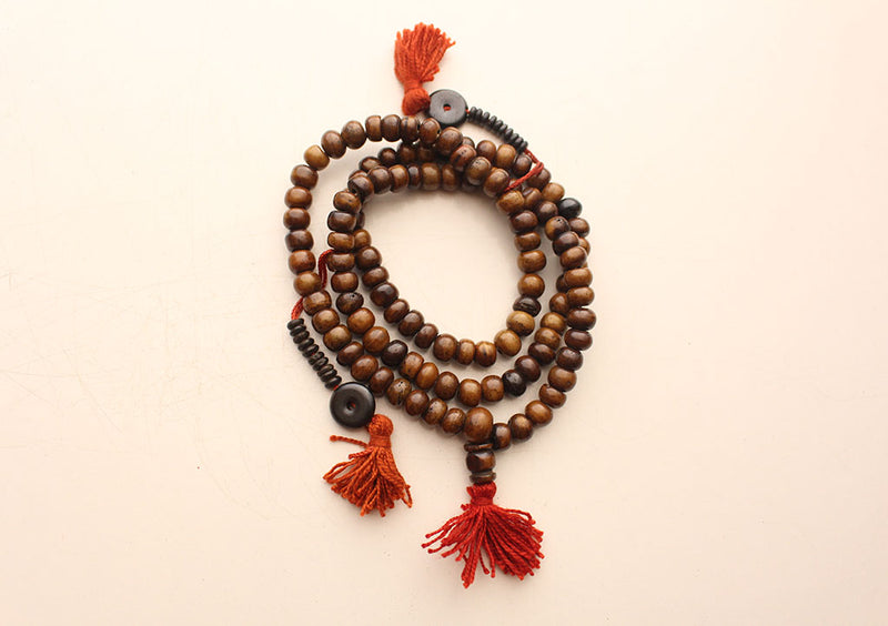 Yak Bone Tibetan Meditation Mala with Counter - nepacrafts