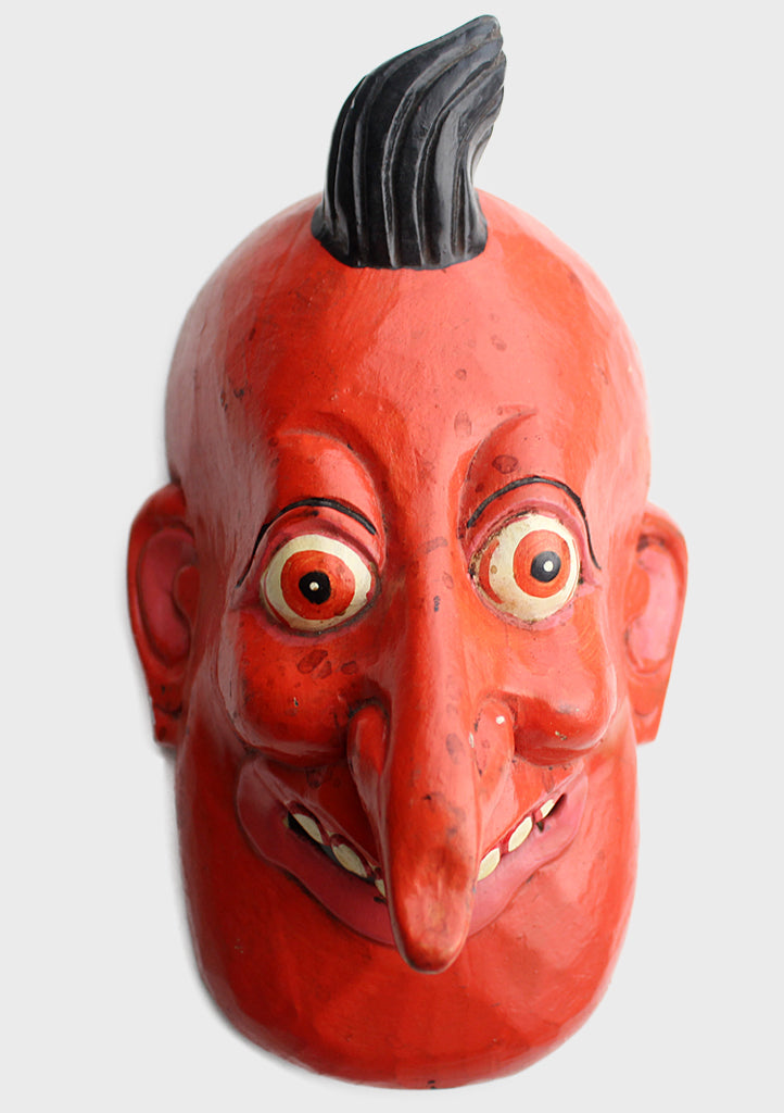 Wooden Joker Wall Hanging Decor Mask - nepacrafts