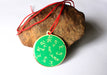 Green Tara and Mantra Printed Tibetan Buddhist Amulet Pendant - nepacrafts