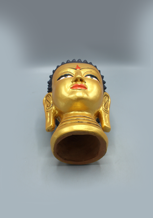 Hand-Painted Terracotta Buddha