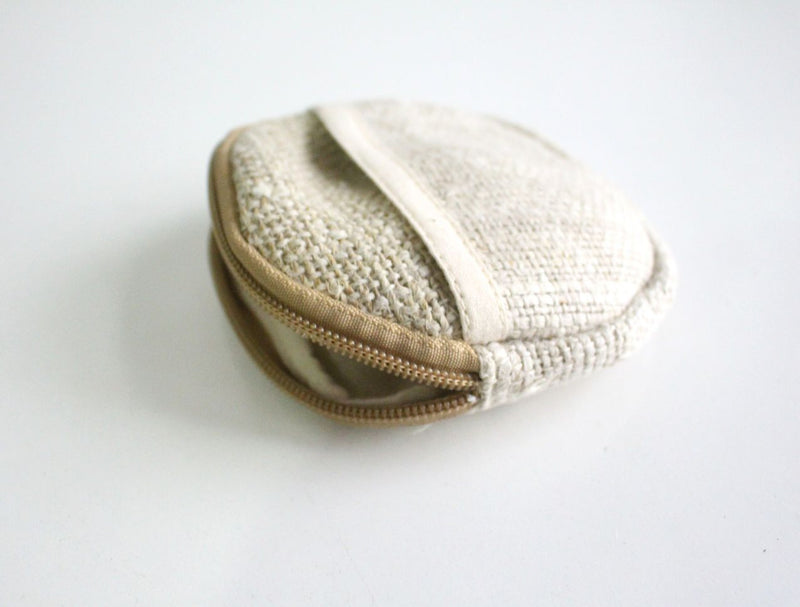 Hemp Zipper Round Coin Pouch - nepacrafts