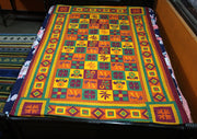 Bright and Elegant Flower Printed Wall Hanging Tapestry - nepacrafts