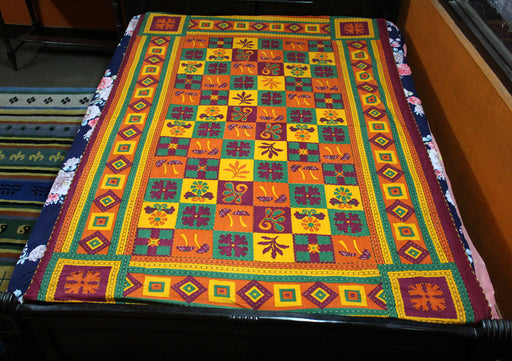 Bright and Elegant Flower Printed Wall Hanging Tapestry - nepacrafts