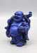 Blue Laughing Buddha with Sack Resin Statue - nepacrafts
