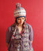 Woolen Snow Flake Design Sherpa Hat - nepacrafts