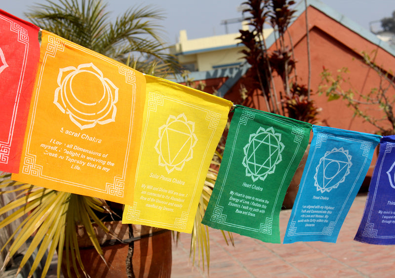 Seven Chakra Prayer Flags