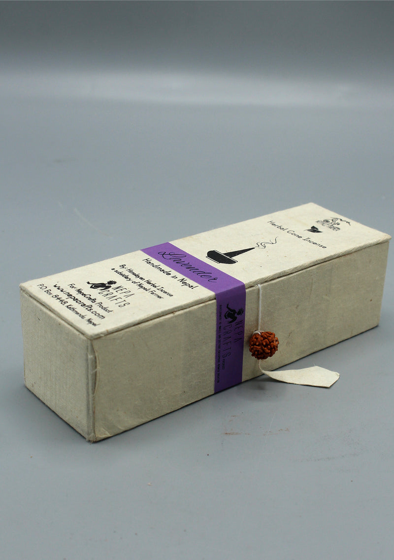 Lavender Herbal Cone Incense by Nepali Farmer