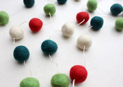 Felt Balls Hanging Christmas Hanging Room Decor Ornament - nepacrafts