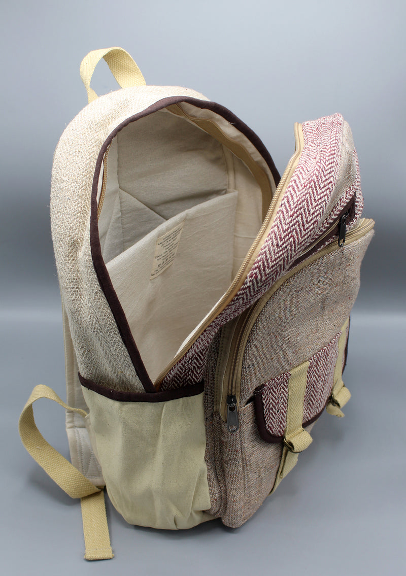 Eco Friendly Handmade Travel Hemp Rucksack - nepacrafts