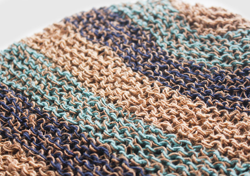 Classic Blue and Gray Mulicolor lining Hemp Cap, Hemp Unisex Beanie - nepacrafts