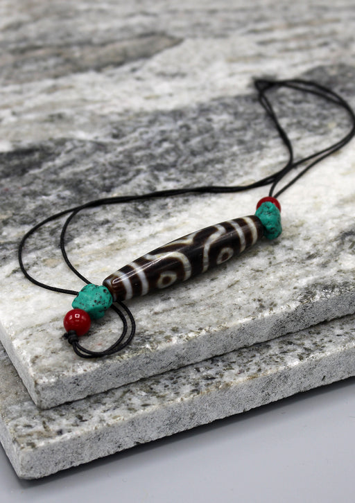 Tibetan Buddhist Three Eyes Tribal Dzi Beads - nepacrafts