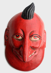 Wooden Joker Wall Hanging Decor Mask - nepacrafts