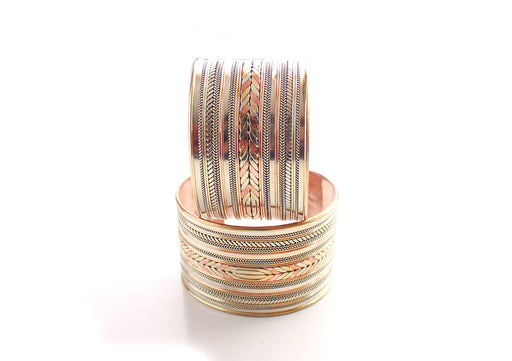 Copper Cuff Bracelet for Meditation and Yoga - nepacrafts