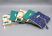 Green Floral Printed Lokta Paper Journal Book - nepacrafts