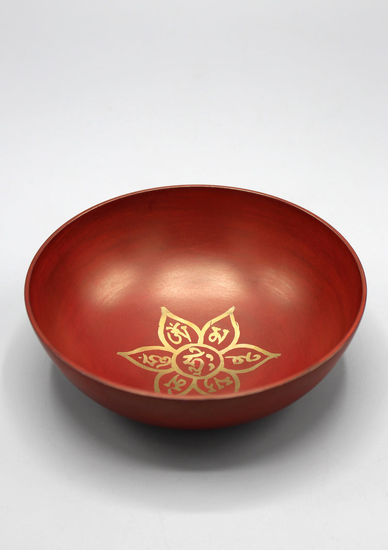 Om Mani Padme Hum Painted Singing Bowl - nepacrafts