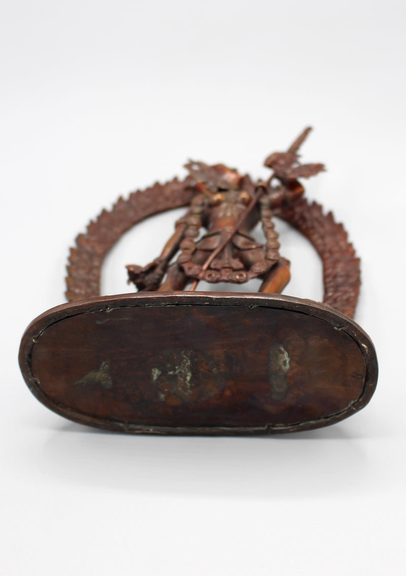 Copper Oxidized Wrathful Vajrajogini Statue