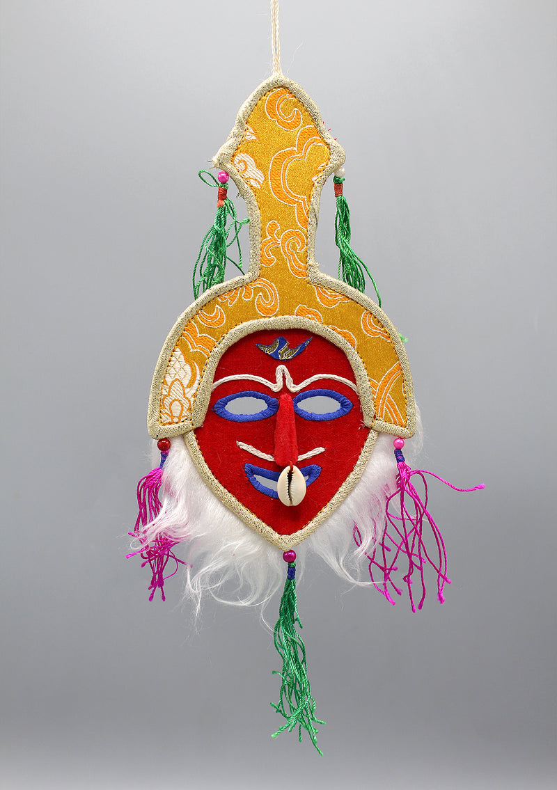 Brocade Face Mask Wall Hanging