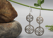 Double Dorjee Sterling Silver Earrings - nepacrafts