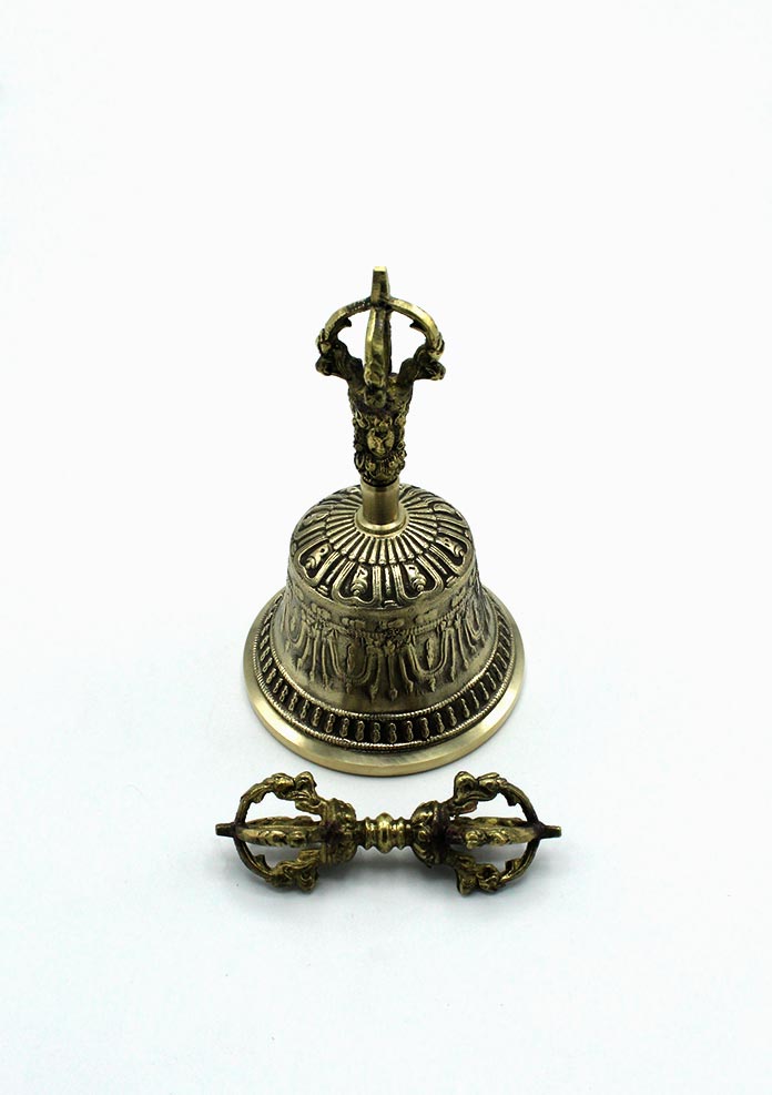 Bell and Dorjee Set Buddhist Ritual Item
