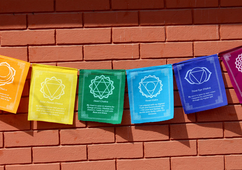 Seven Chakra Prayer Flags