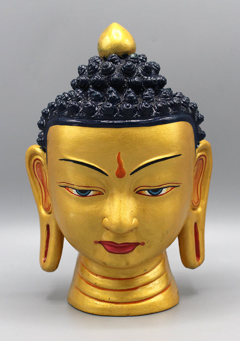 Hand-Painted Terracotta Buddha