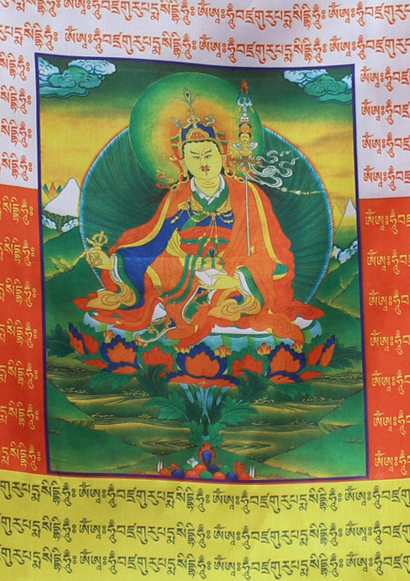 Guru Rinpoche Vertical Prayer Flags - nepacrafts