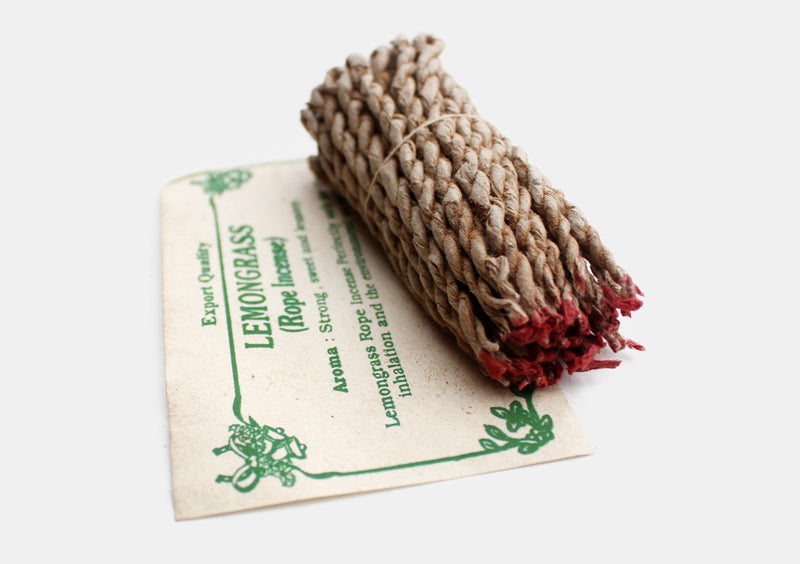 Lemongrass Rope Incense Pack of Six