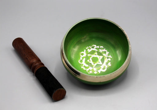 Heart Chakra Painted Singing Bowl - nepacrafts