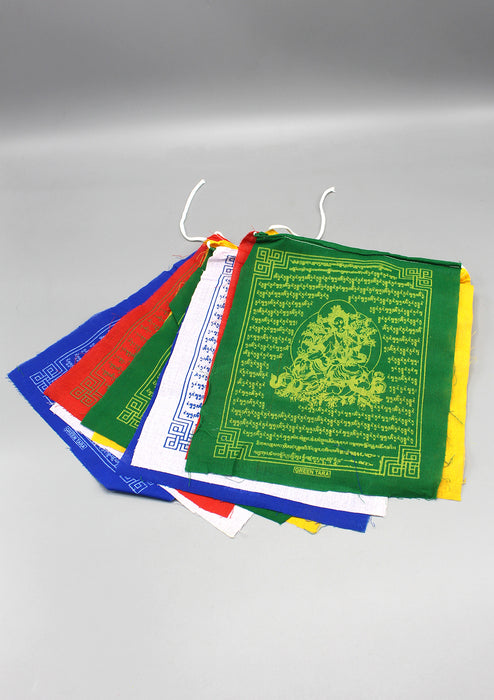 Green Tara Prayer Flags set