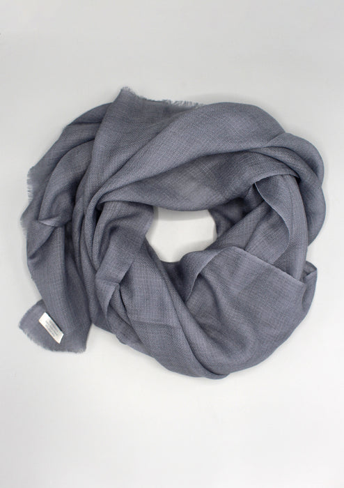 Grey Color 100% Pashmina Shawl from Nepal