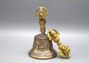 Bell and Dorjee Set Tibetan Buddhist Ritual Items - nepacrafts