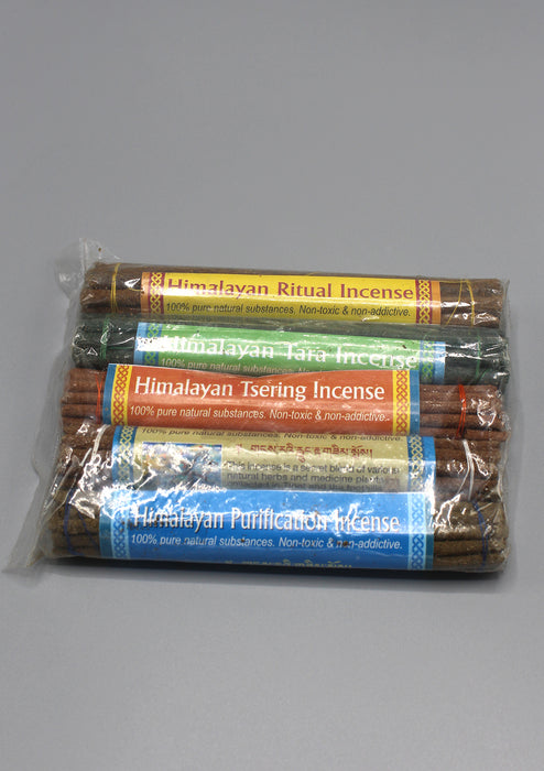 Large Five Rolls Mixed Natural Tibetan Incense Sticks